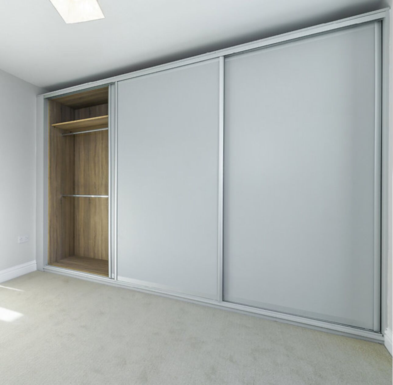 DIY Framed Sliding Wardrobe doors with Vinyl inserts
