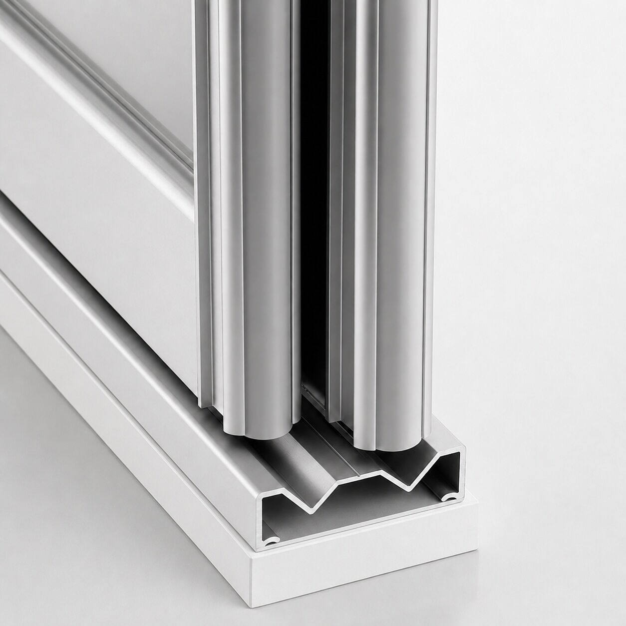 Slimline sliding wardrobe doors