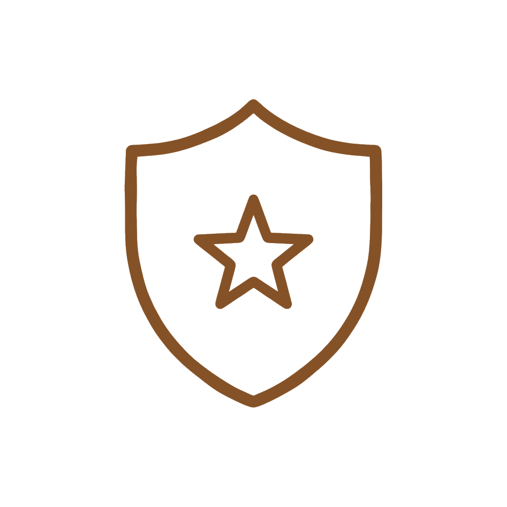 Warranty shield icon