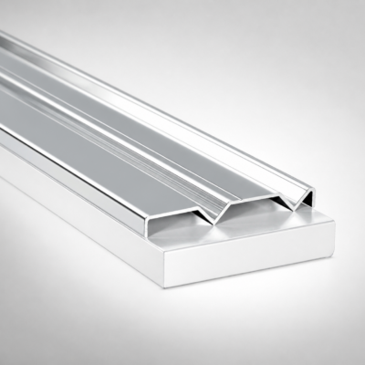 Frameless sliding wardrobe doors