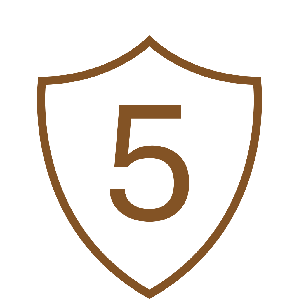 5 year warranty icon